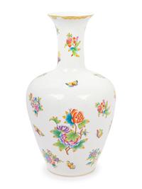 A Large Herend Queen Victoria Porcelain Vase