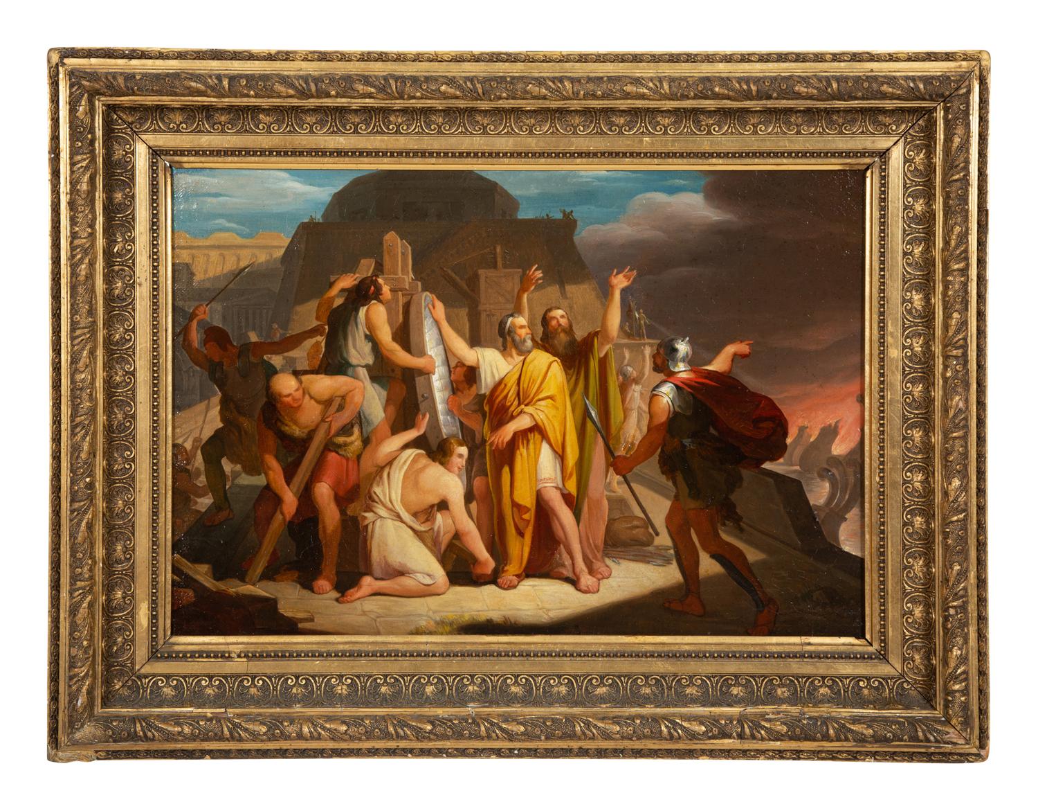 Archimedes Burns the Roman Fleet with Mirrors