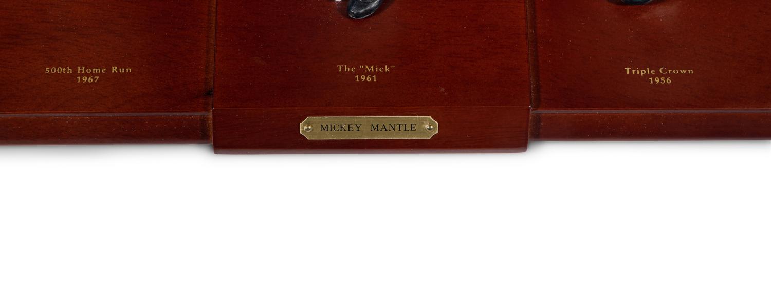 A Mickey Mantle Career Tribute Danbury Mint Figure Display,