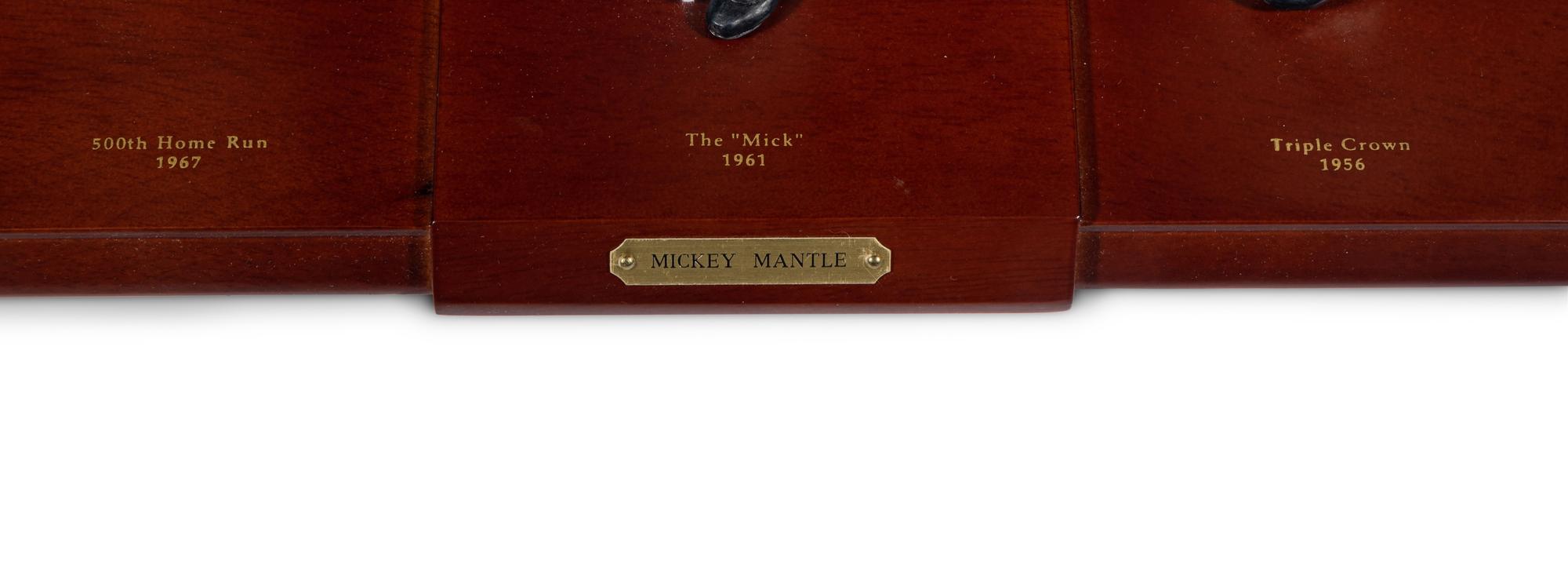 A Mickey Mantle Career Tribute Danbury Mint Figure Display,