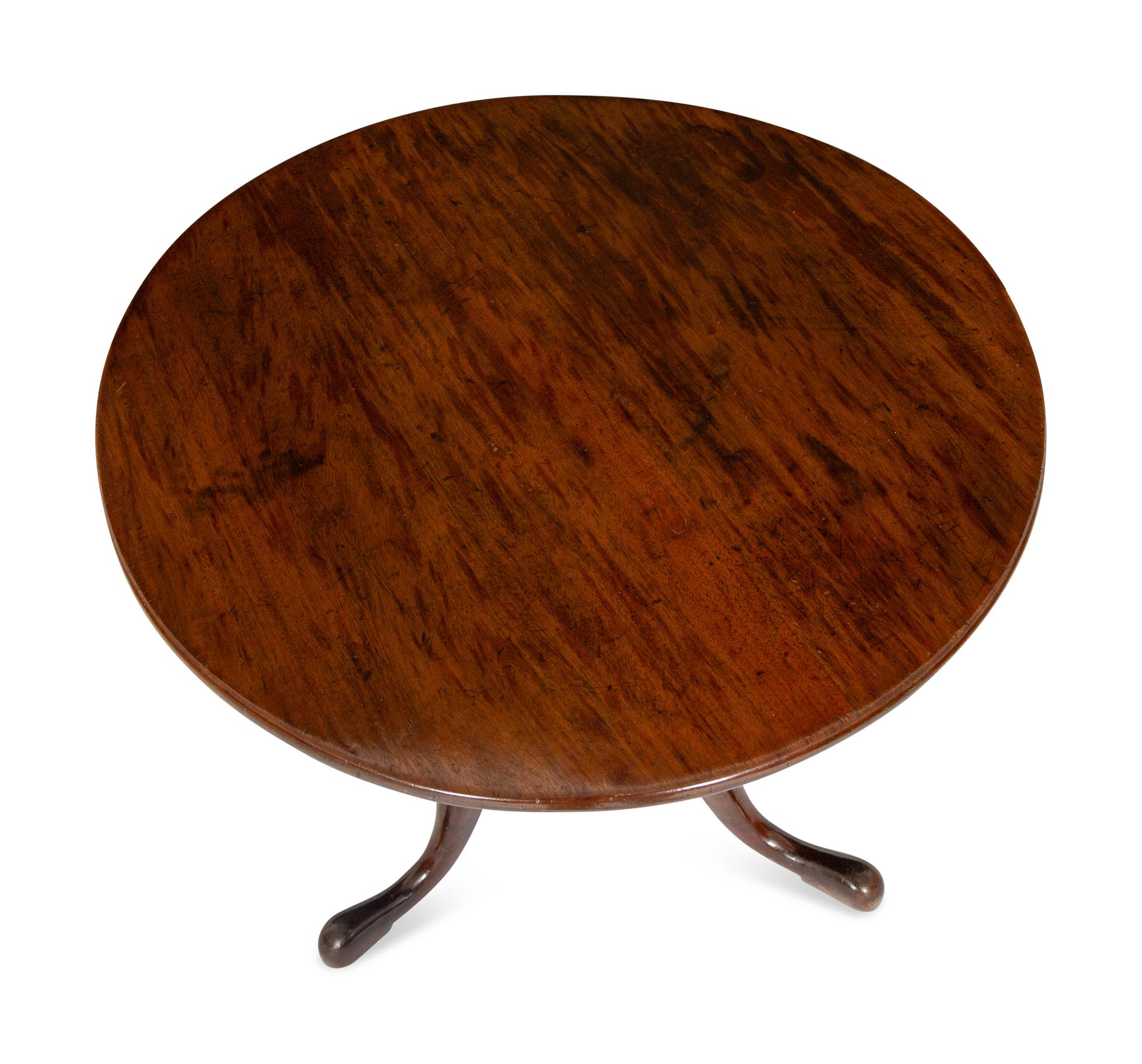 A George III Mahogany Tilt-Top Table