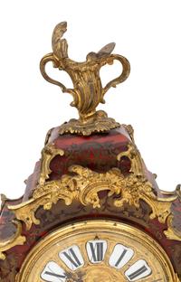An Assembled Napoleon III Style Gilt Bronze Mounted Boulle Marquetry Clock Garniture
