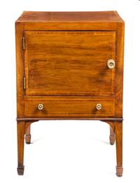 A George III Mahogany Side Cabinet Height 25 x width 53 x depth 30 inches. — 19TH CENTURY