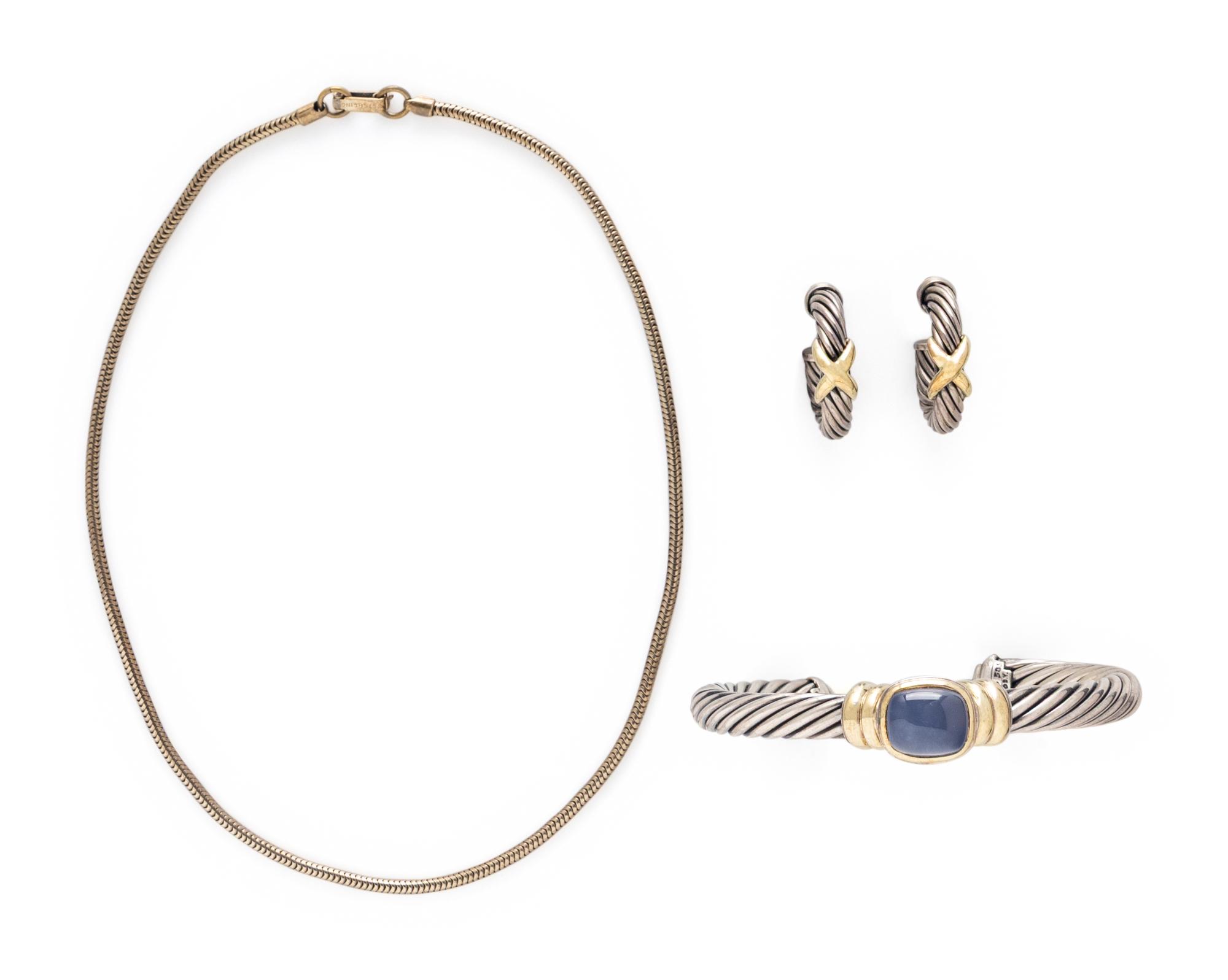 DAVID YURMAN, COLLECTION OF STERLING SILVER JEWELRY