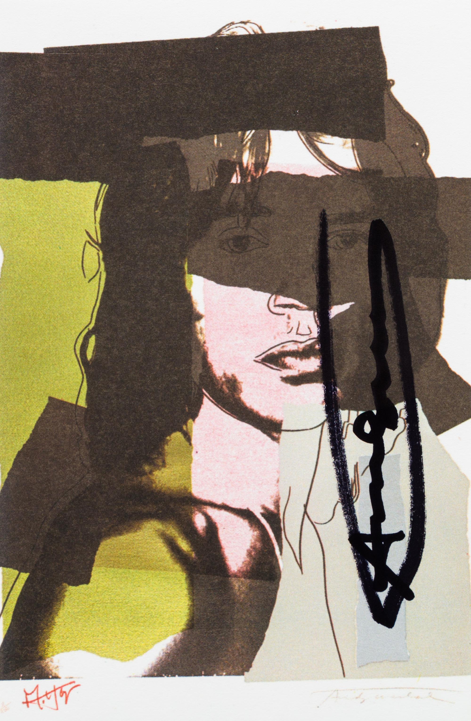 Andy Warhol, (American, 1928-1987), Mick Jagger, 1975 (set of ten announcement cards with cover published by Castelli Graphics for the