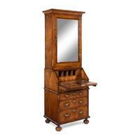 A George II Walnut Secretary Bookcase
