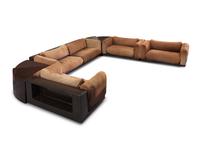 Gradual System Seating Group Comprising Three Lounge Chairs Two Expandable End Tables One Sofa Gavina, Italy
