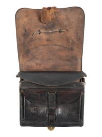 [CIVIL WAR]. Model 1861 cartridge box by Gaylord, Chicopee, MA.