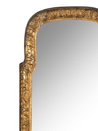 A Queen Anne Style Giltwood Mirror
