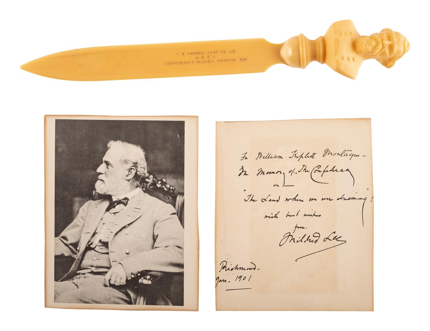 [RECONSTRUCTION]. Dabney MAURY ALS to BEAUREGARD. 1873. [With:] Confederate veteran ephemera.