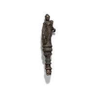 A Roman Silver Finial with the Goddess Fortuna