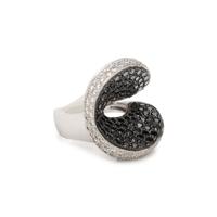 DIAMOND AND BLACK DIAMOND RING