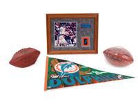 A Group of Signed Autograph Football Hall of Fame Items Including Terry Bradshaw, Dick Butkus, Gale Sayers and Don Shula (BAS Beckett Authentication Services Certified),