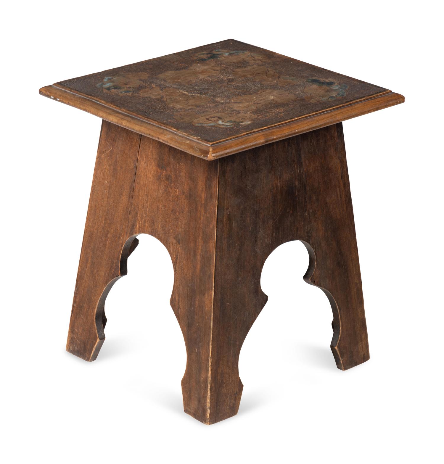 An Arts and Crafts Style Oak Stool