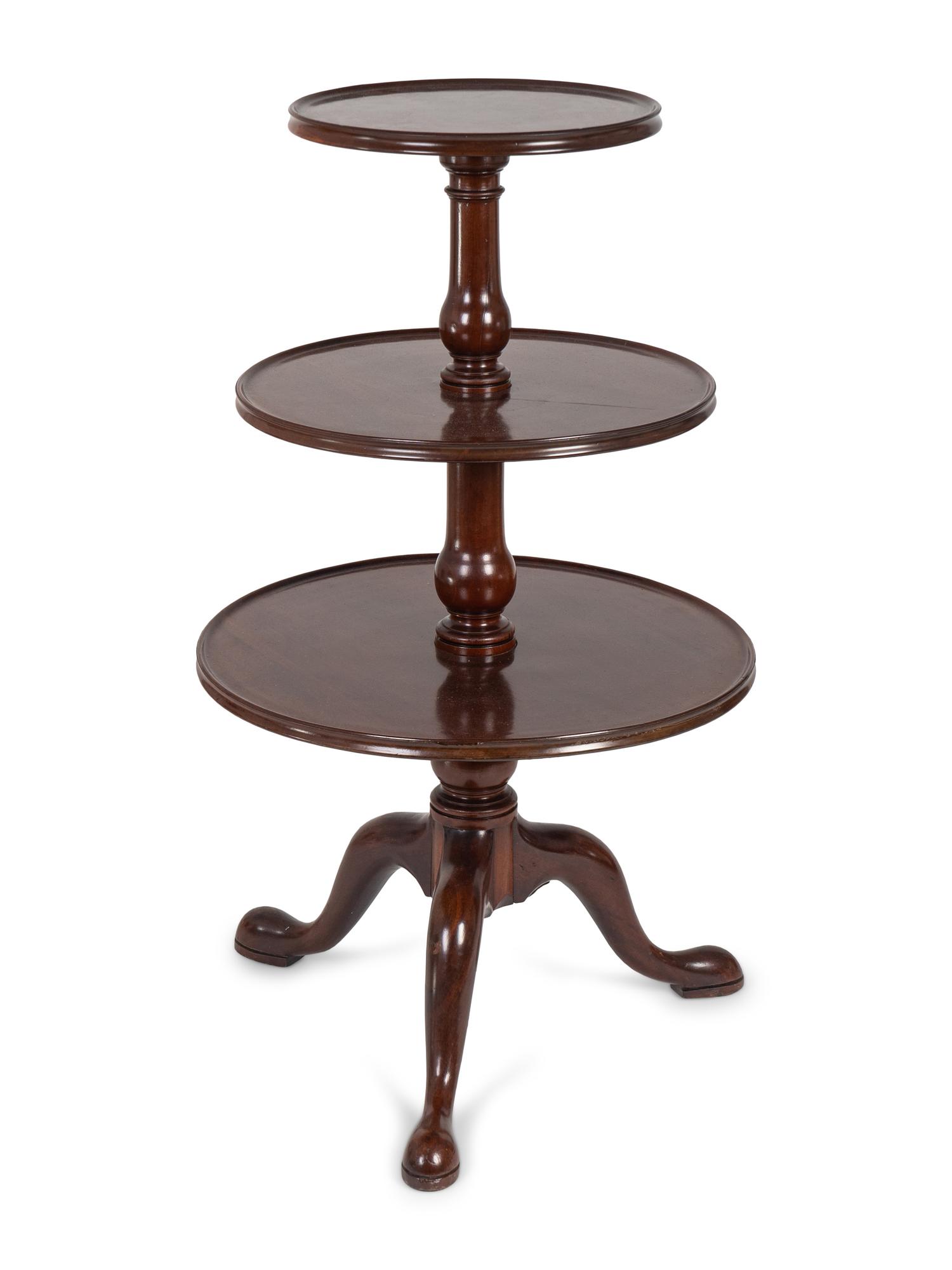 A George III Style Mahogany Dumbwaiter — 19TH/20TH CENTURY