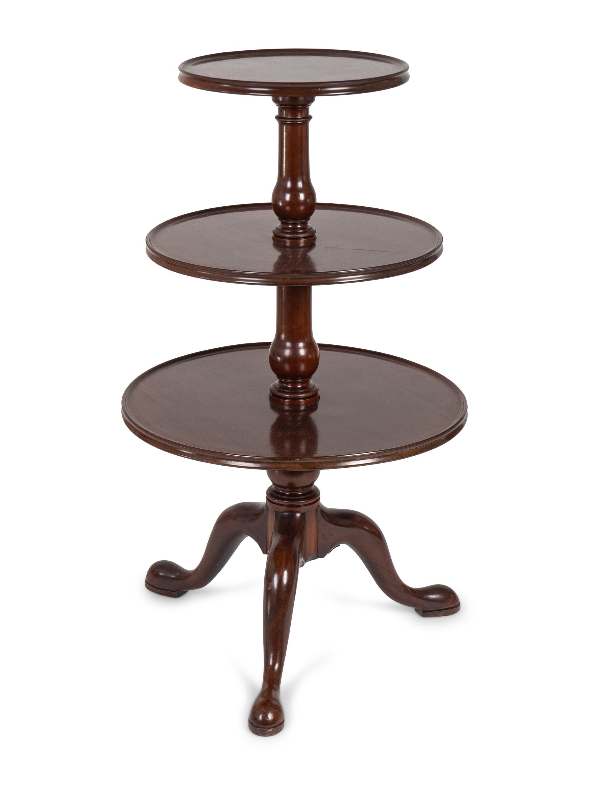 A George III Style Mahogany Dumbwaiter — 19TH/20TH CENTURY