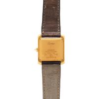 CARTIER, YELLOW GOLD AND DIAMOND 'TANK FRANÇAISE' WATCH