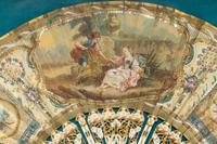 A Continental Painted and Gilt-Decorated Fan