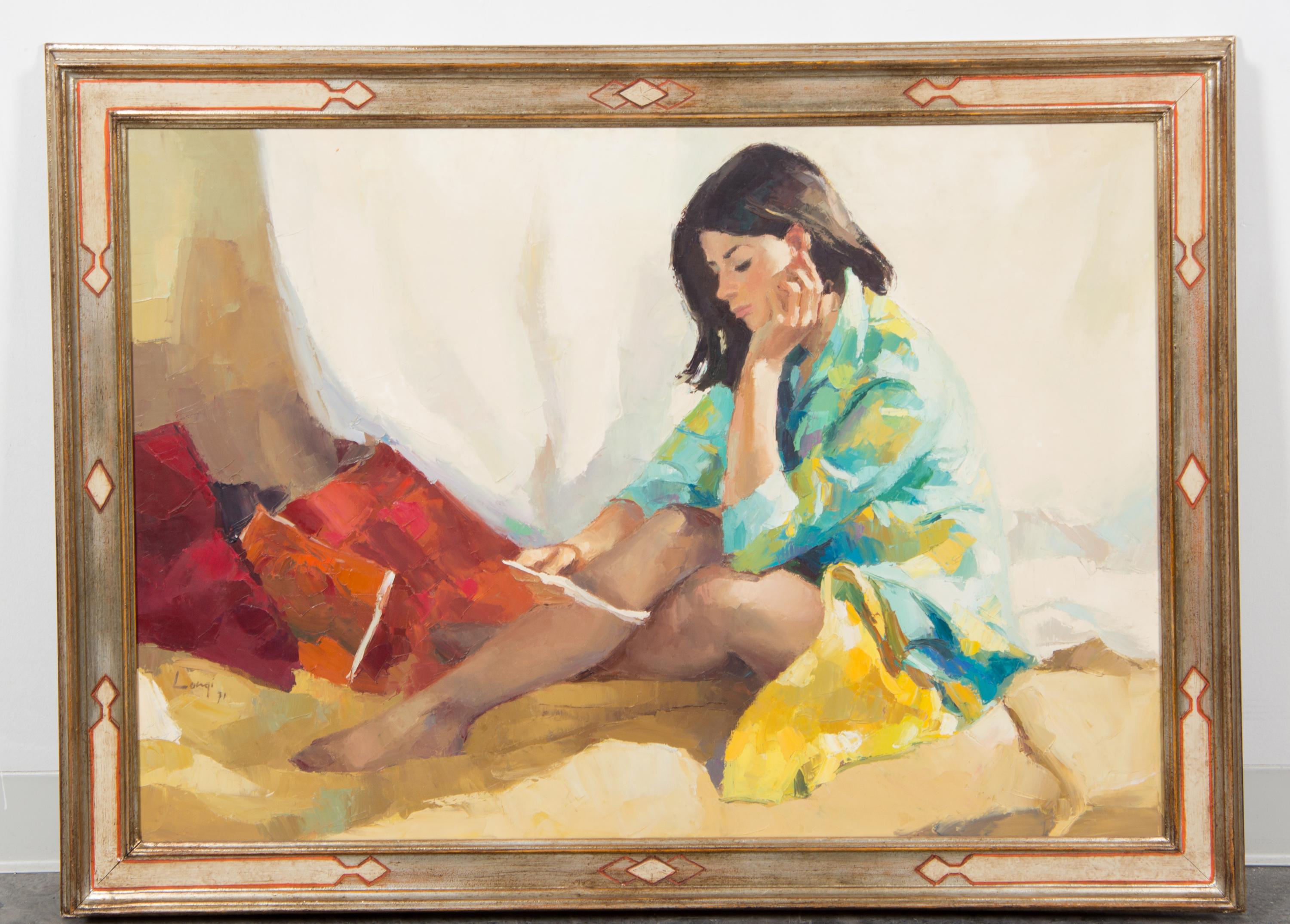 Carl Antonio Longi, (American, 1921-1980), Woman Reading, 1971