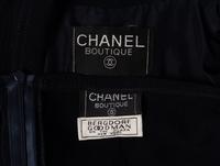 Chanel, Navy Cord Skirt Suit