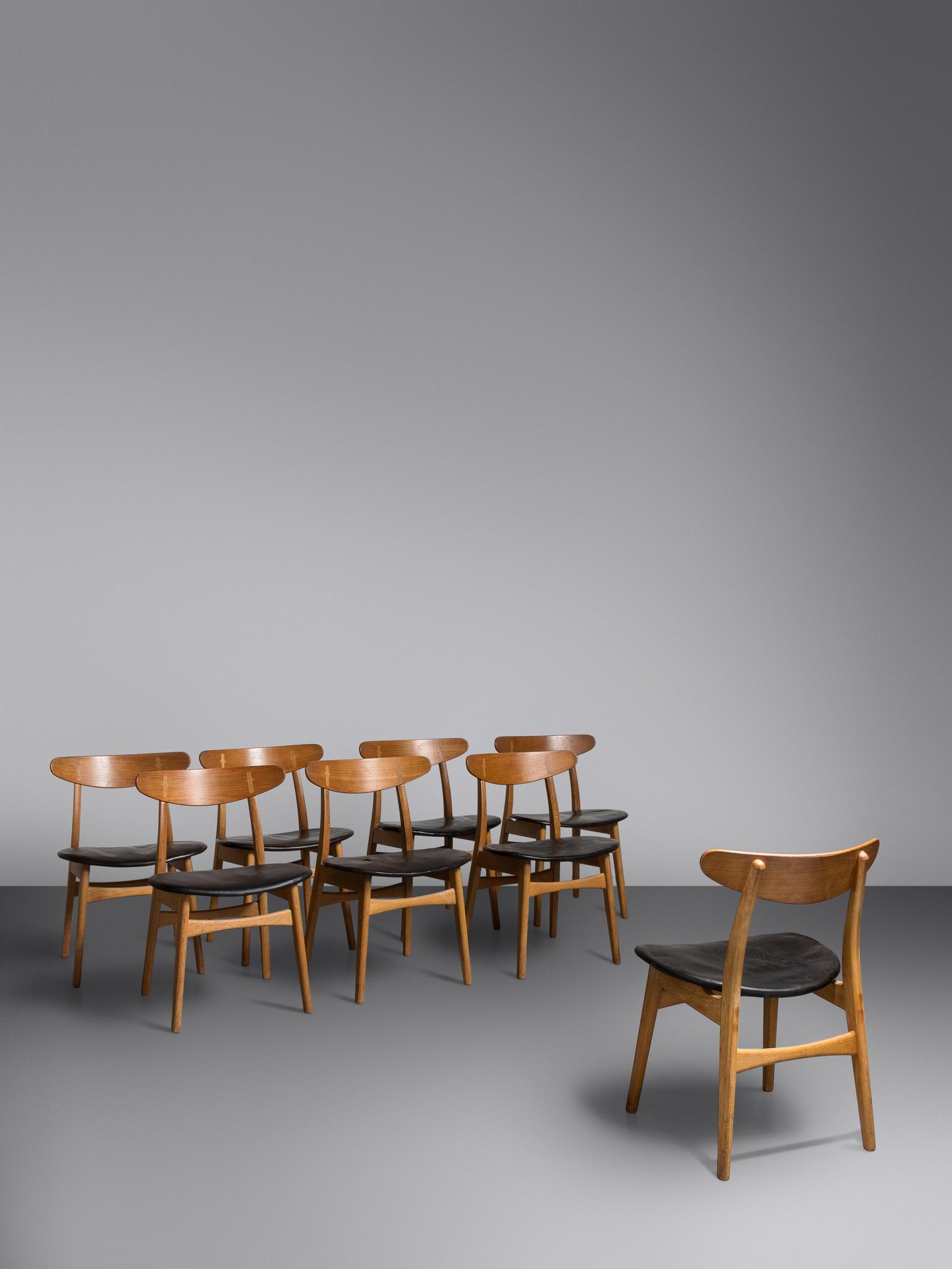 Set of Eight Dining Chairs, model CH30 Carl Hansen & Søn, Denmark