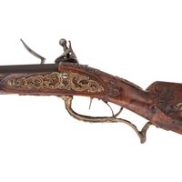 Contemporary Flintlock Jaeger Rifle after Georg Keiser of Vienna