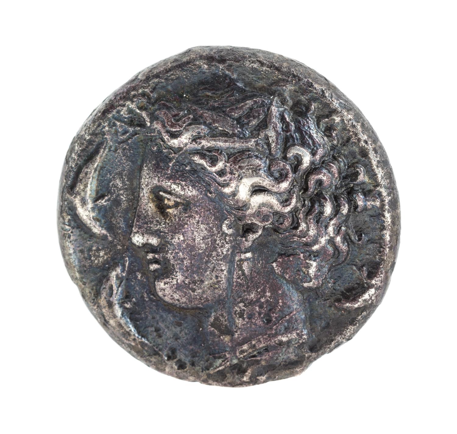 Sicily, Dionsius I (circa 405-367 BCE), Silver Dekadrachma — Silver Dekadrachma
