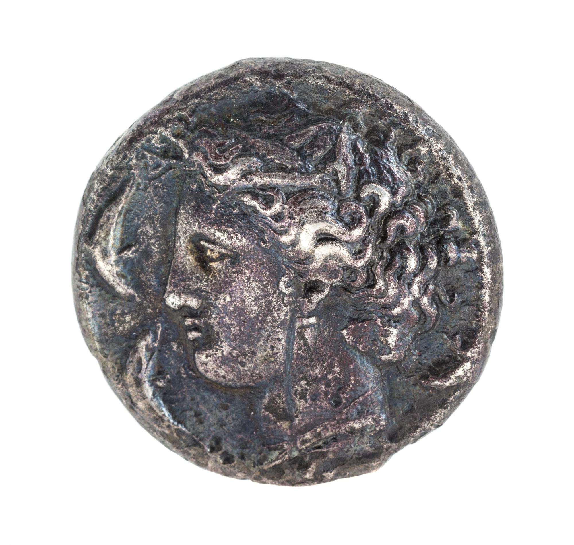 Sicily, Dionsius I (circa 405-367 BCE), Silver Dekadrachma — Silver Dekadrachma