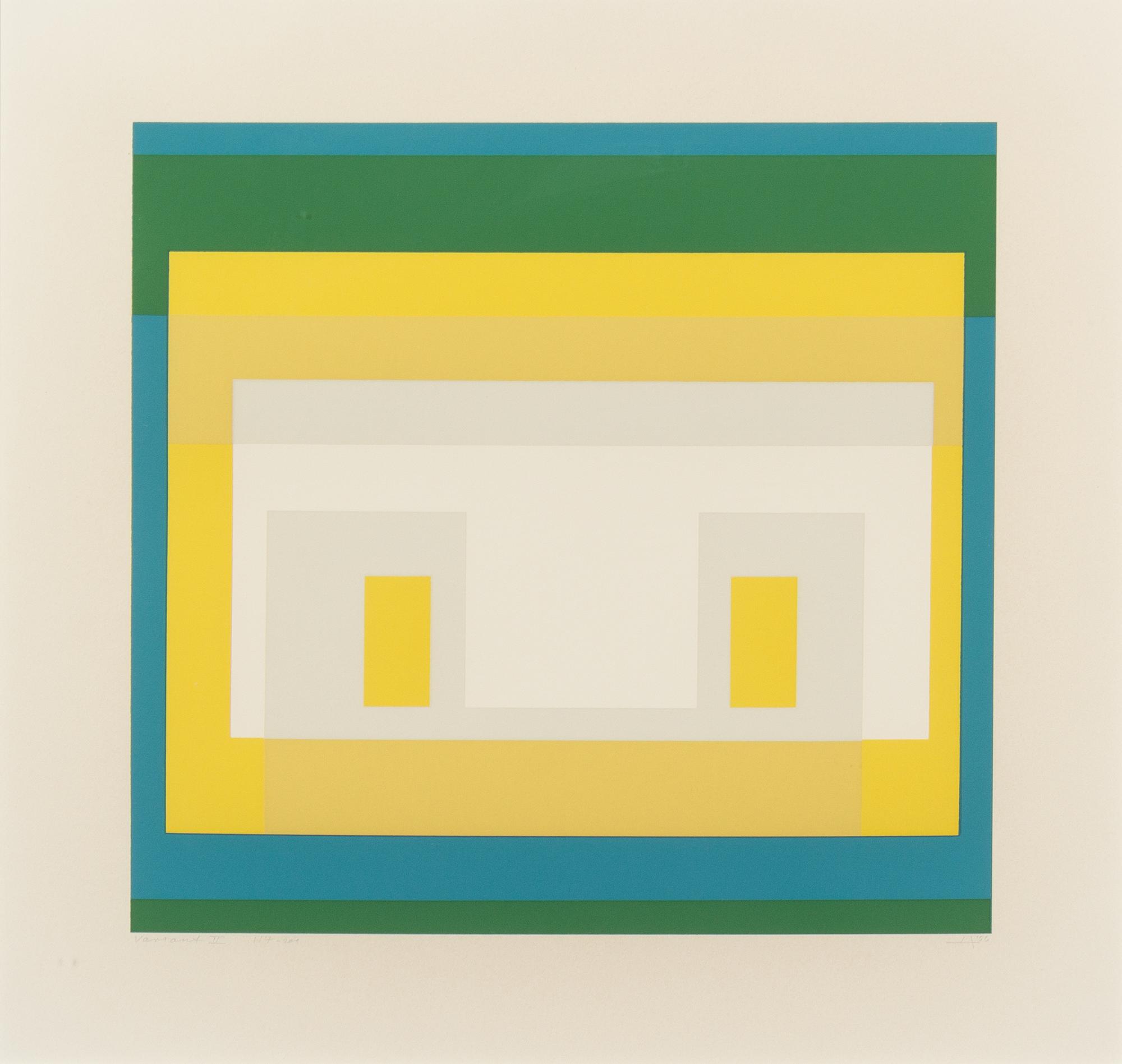 Josef Albers, (American, 1888-1976), Variant II (from Ten Variants), 1966