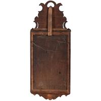 A Queen Anne Parcel Gilt and Carved Walnut Looking Glass