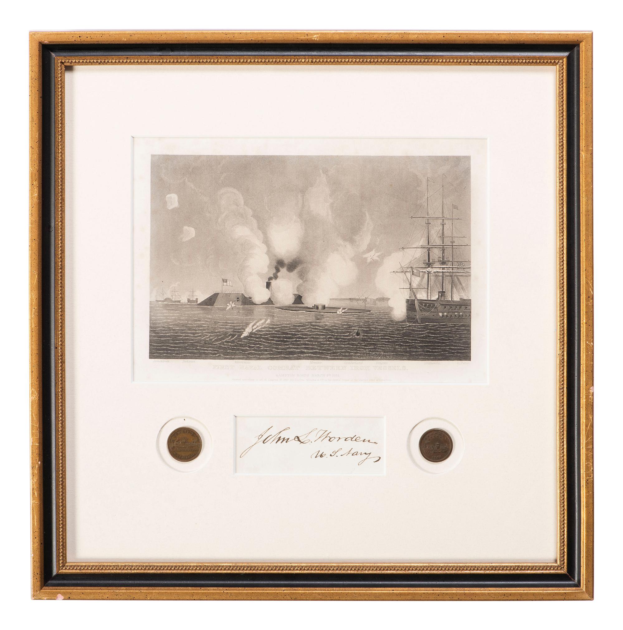[CIVIL WAR - SPANISH AMERICAN WAR]. 9 autographs of Naval officers and generals, incl. ANDERSON.