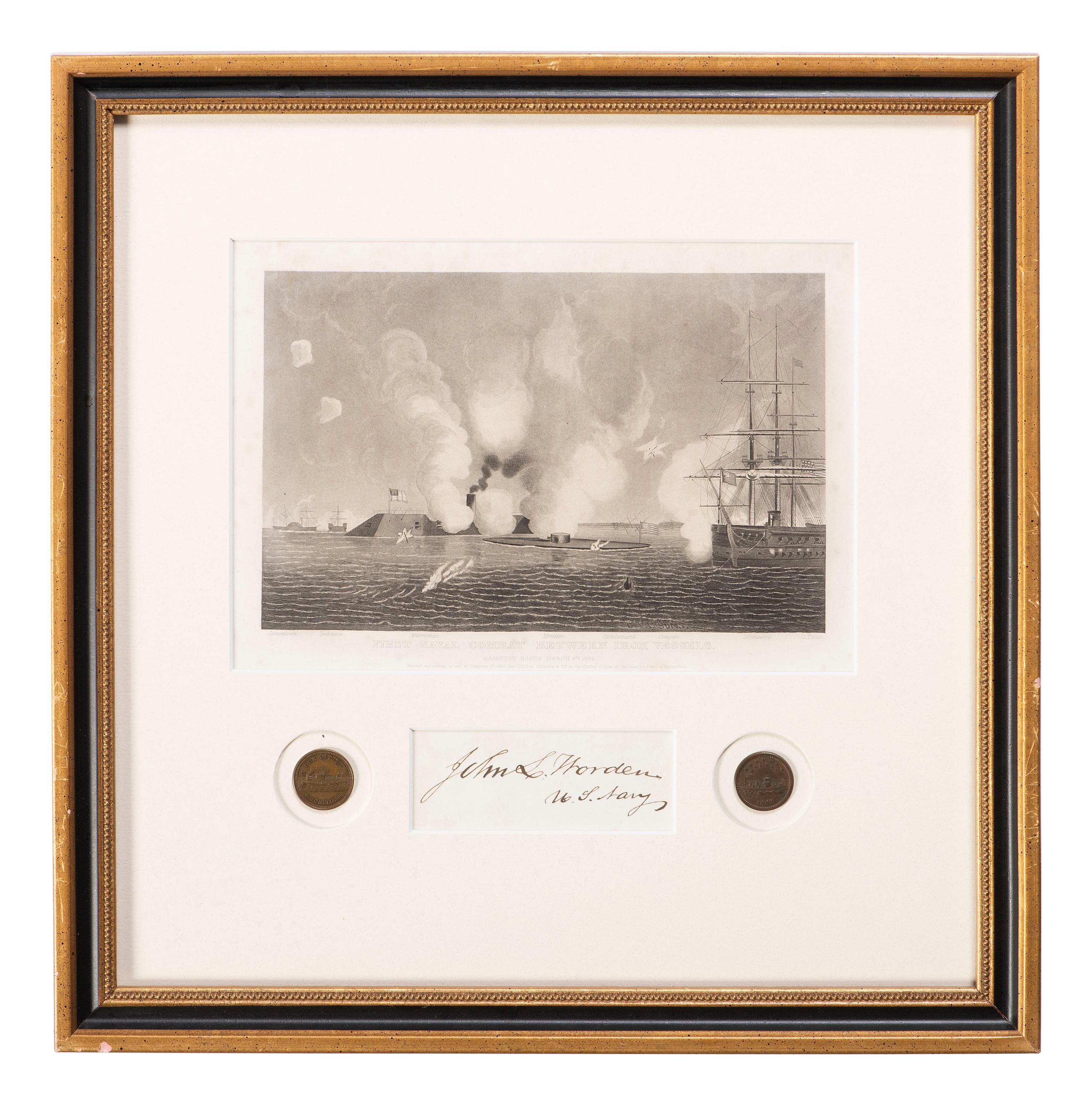 [CIVIL WAR - SPANISH AMERICAN WAR]. 9 autographs of Naval officers and generals, incl. ANDERSON.