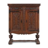 A Renaissance Revival Oak Cabinet
