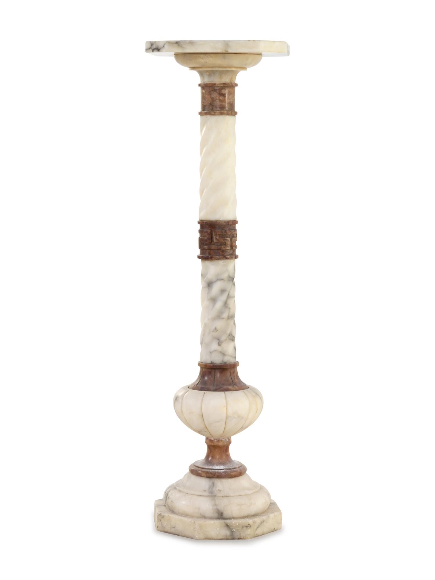 A Continental Marble Pedestal