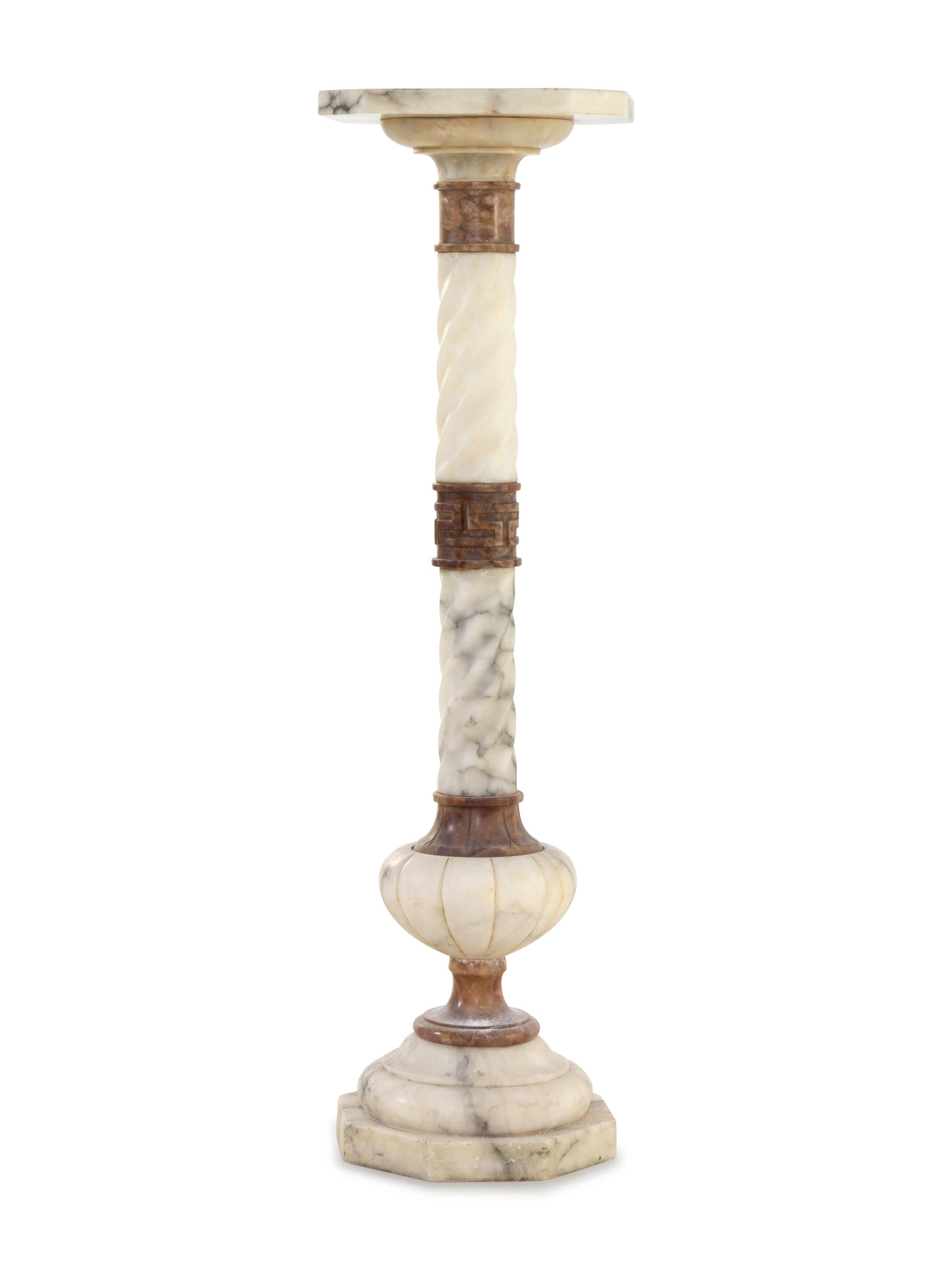 A Continental Marble Pedestal