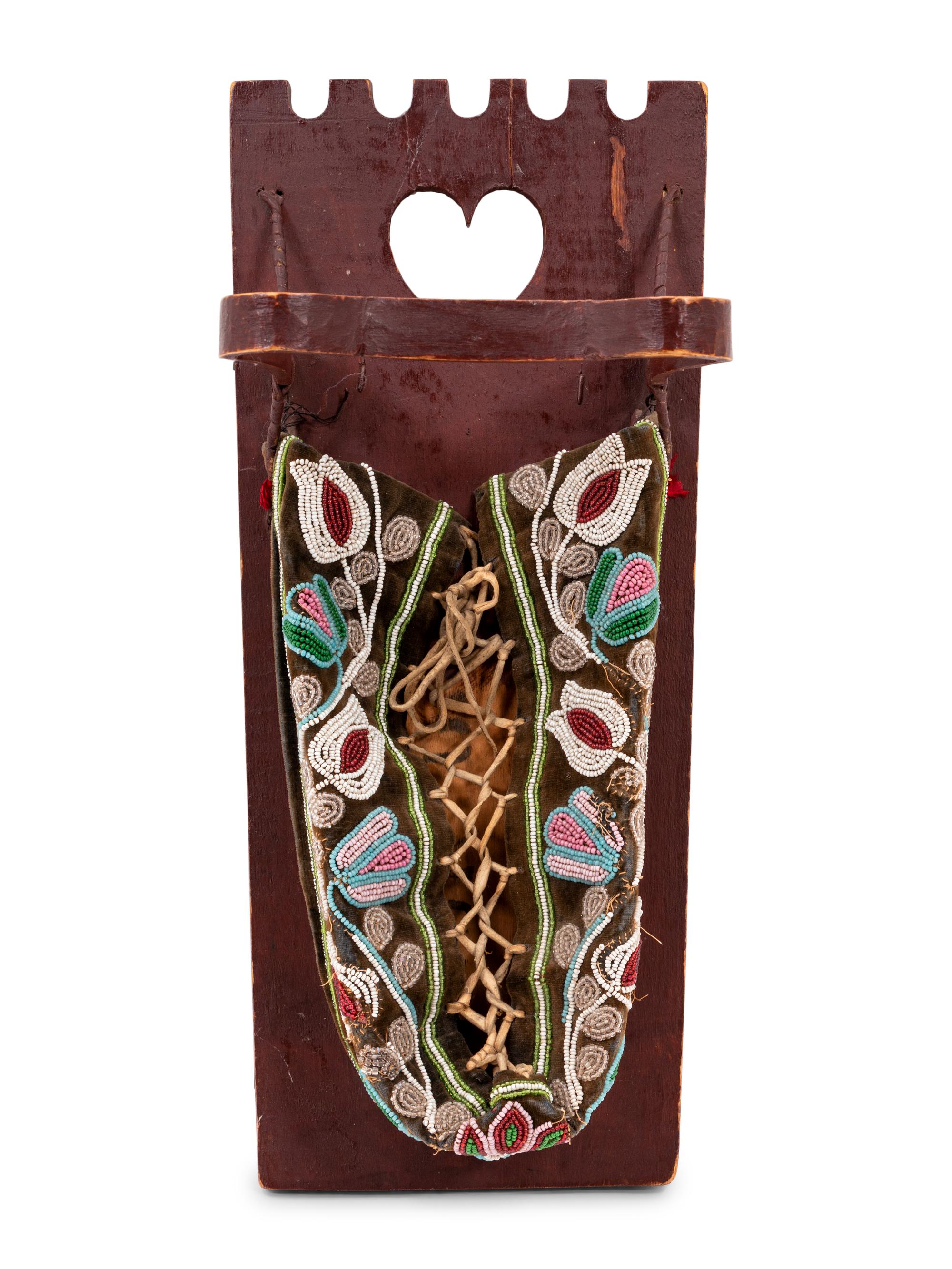 Anishinaabe Beaded Doll Cradle