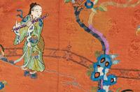Twelve Embroidered Silk Panels
