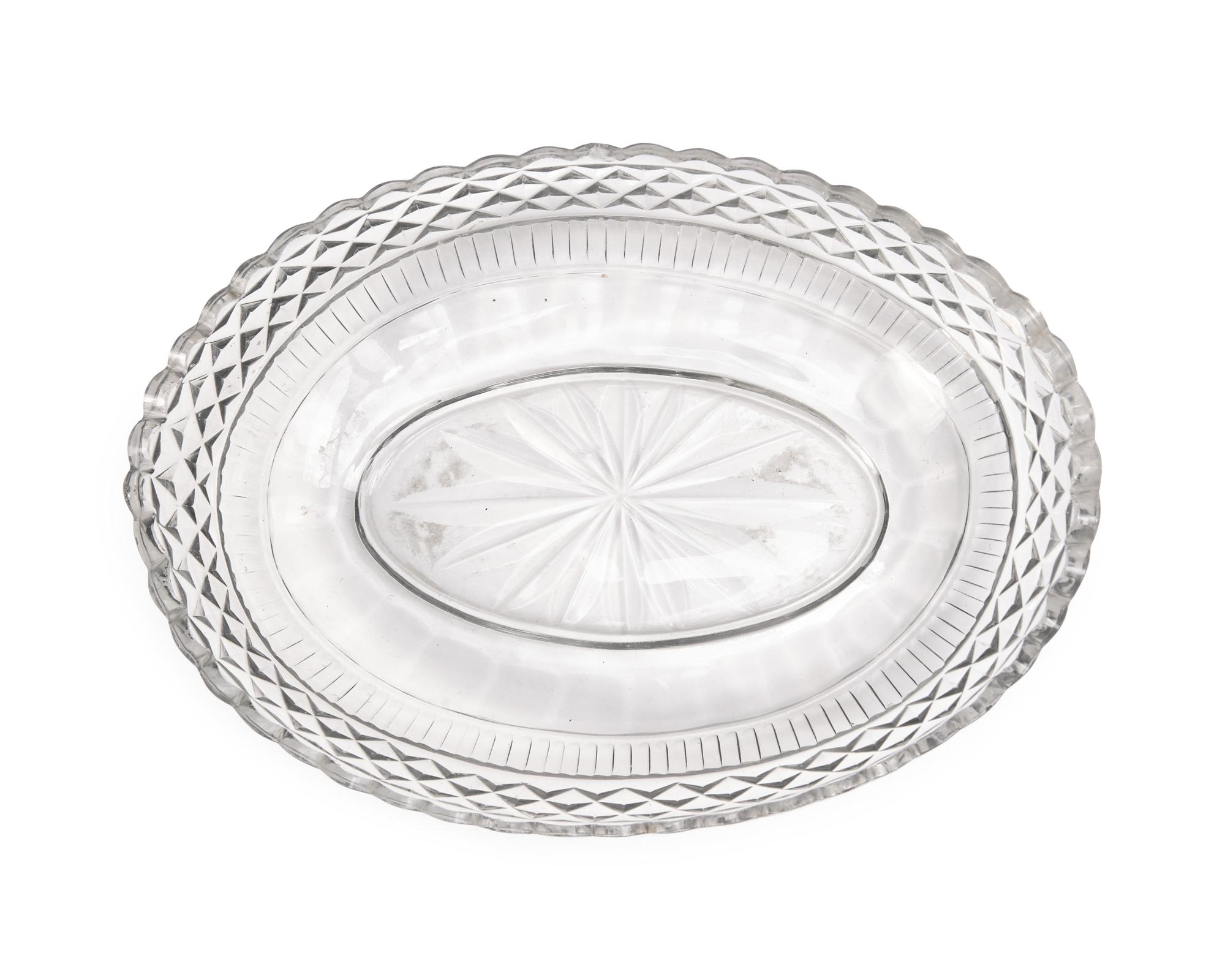 A Group of Four Anglo-Irish Cut-Glass Tablewares