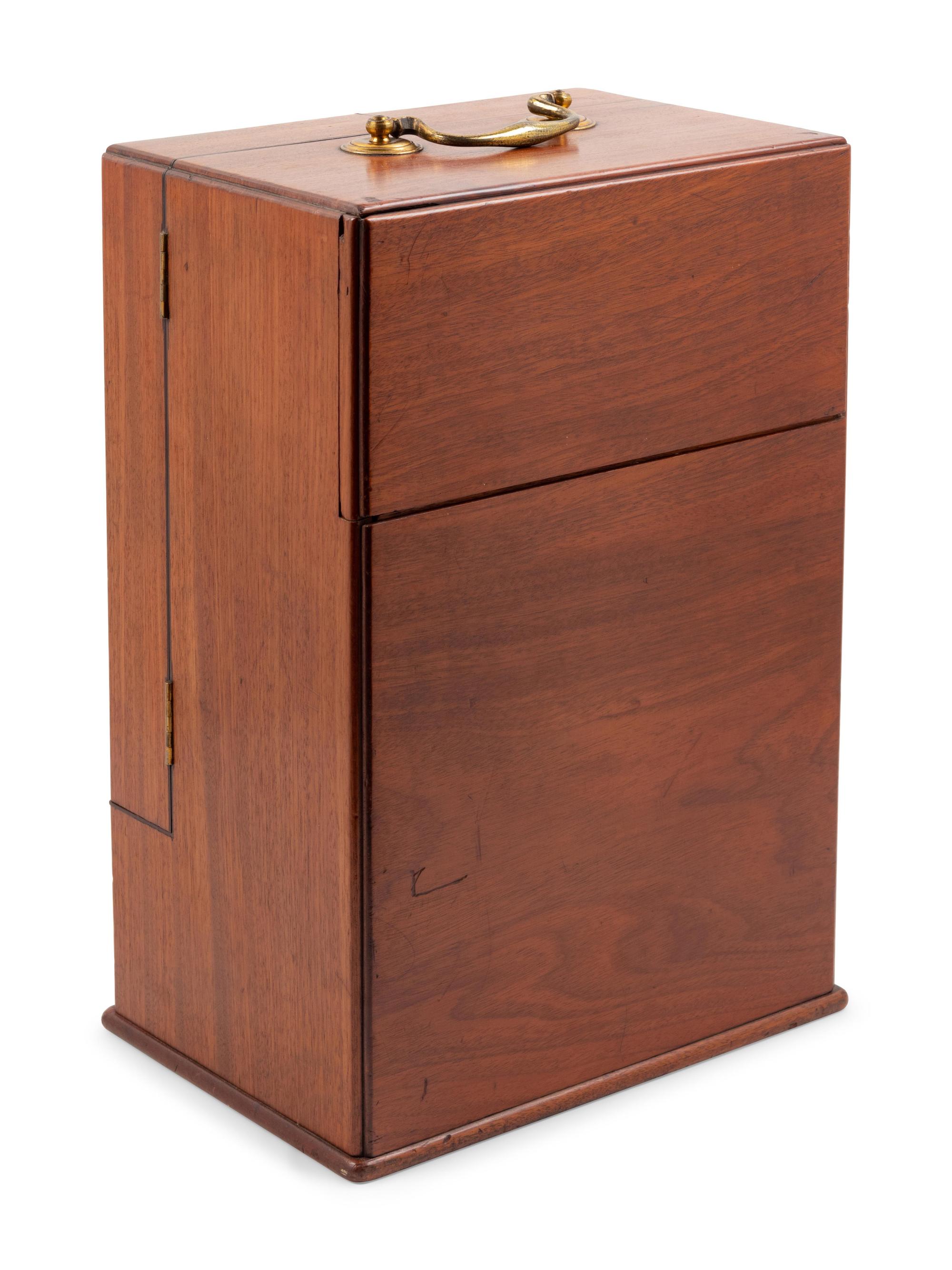 A Regency Figured Mahogany Travelling Apothecary Chest