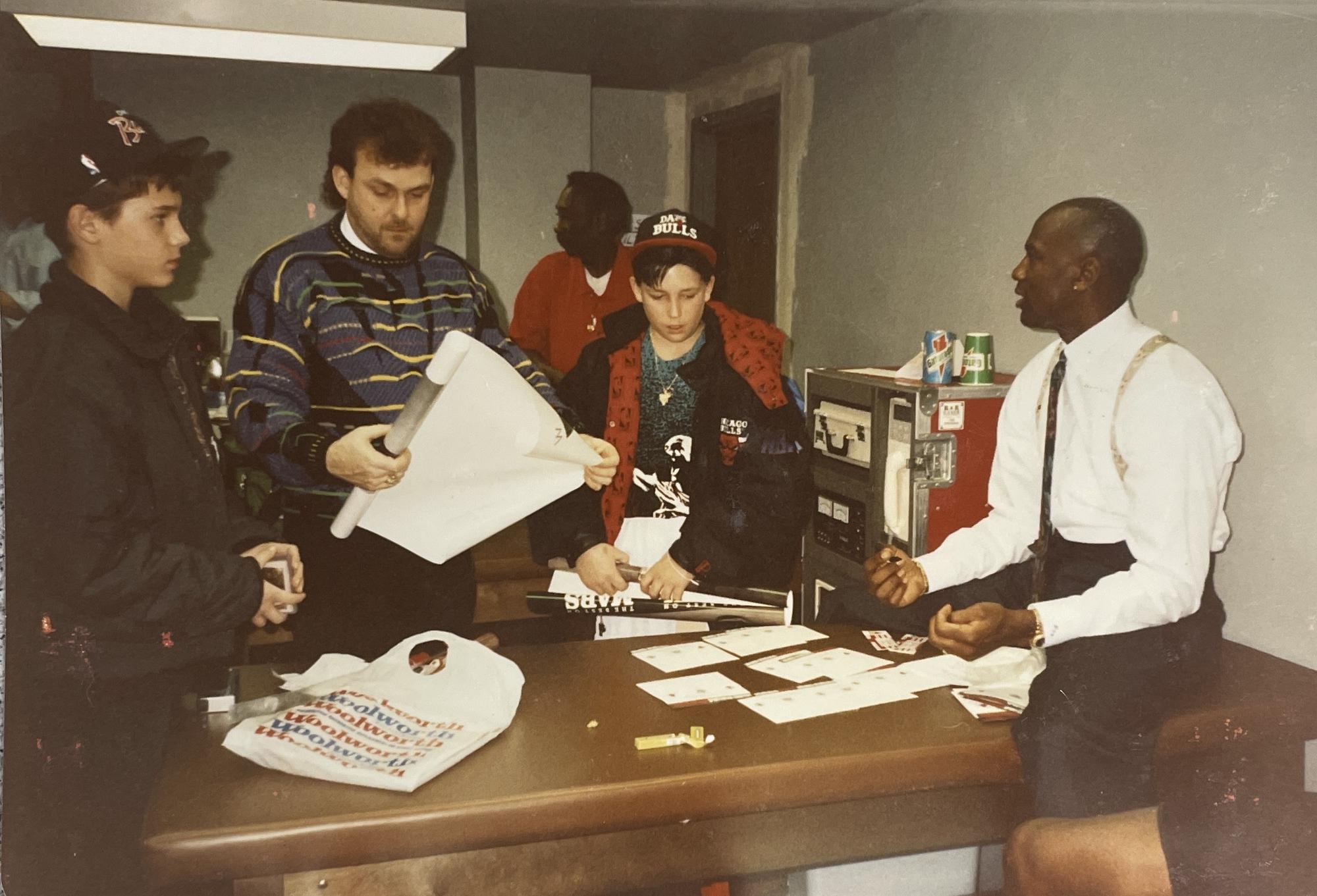 A 1991 Upper Deck Michael Jordan Signed Autograph Basketball Card No. 48 (PSA 9 AUTO) — Autograph obtained from Jordan by Make-A-Wish child in 1992 at Chicago Stadium