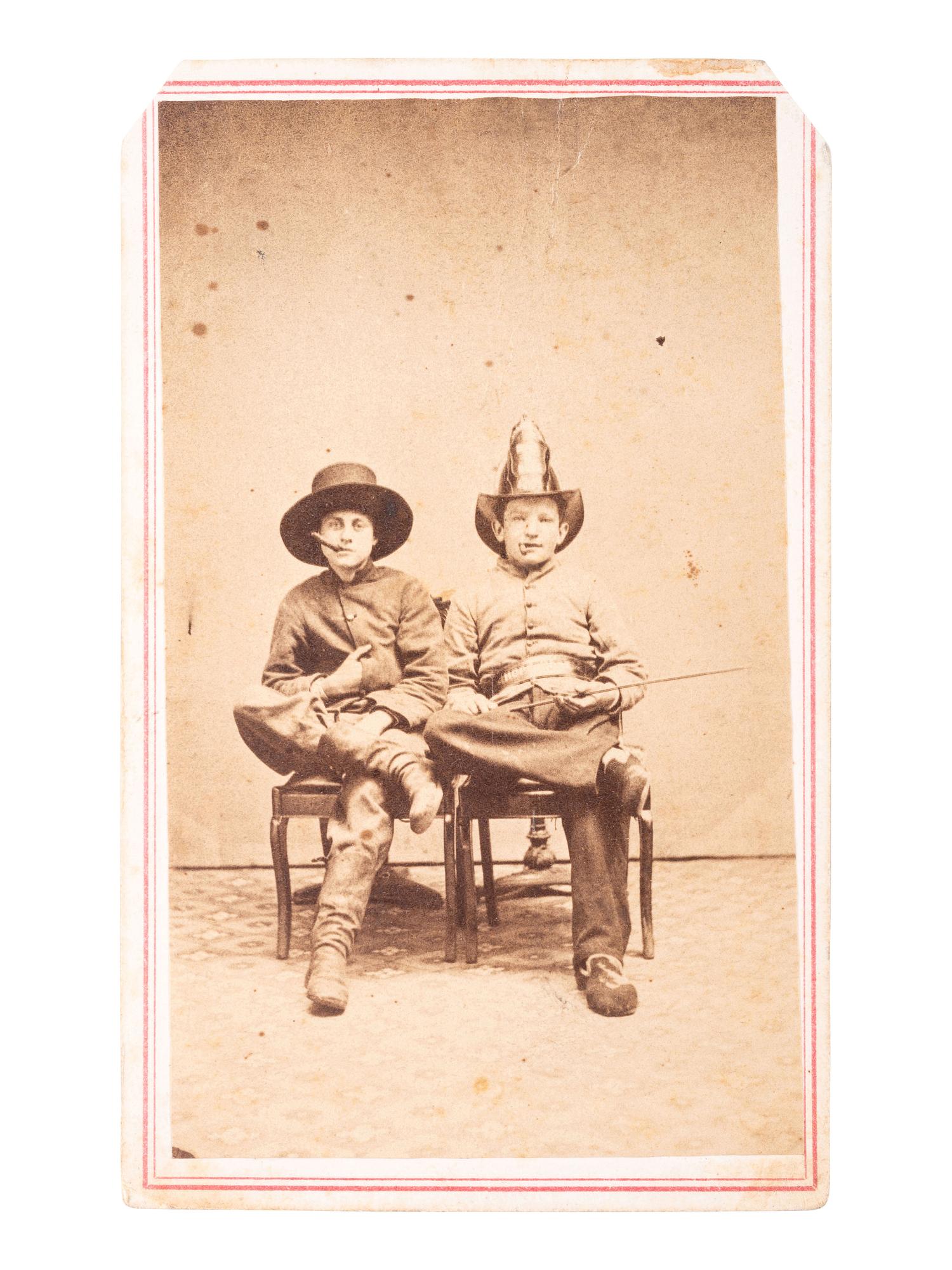 [EARLY PHOTOGRAPHY] -- [OCCUPATIONAL]. A group of 19 images related to firefighting.