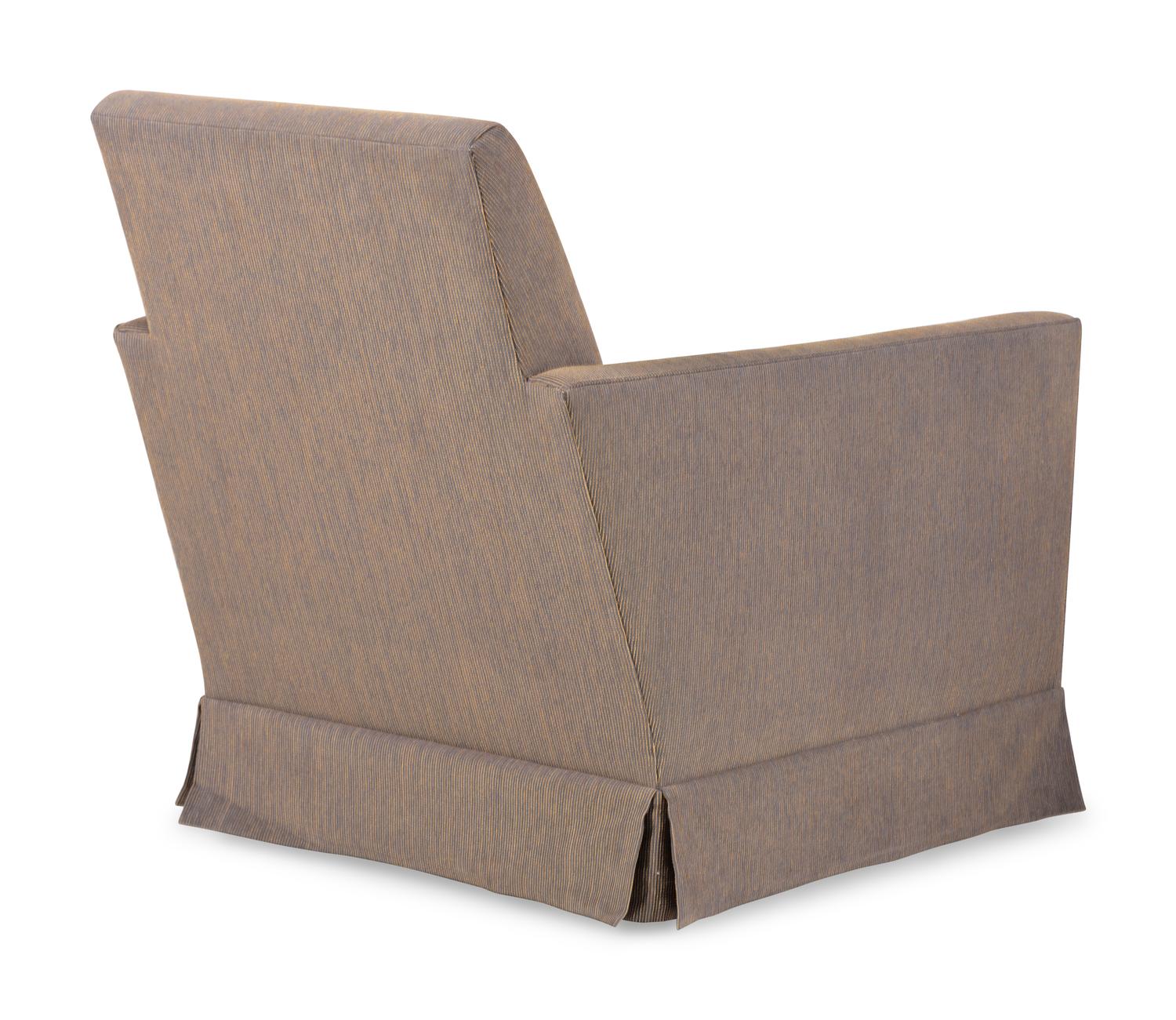 A Pair of Donghia Lounge Chairs and Ottoman