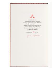 UPDIKE, John (1932-2009). A group of 9 Lord John Press limited editions of Updike’s works, ALL SIGNED, comprising: