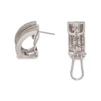 WHITE GOLD AND DIAMOND EARCLIPS