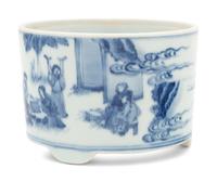 A Blue and White Porcelain Incense Burner