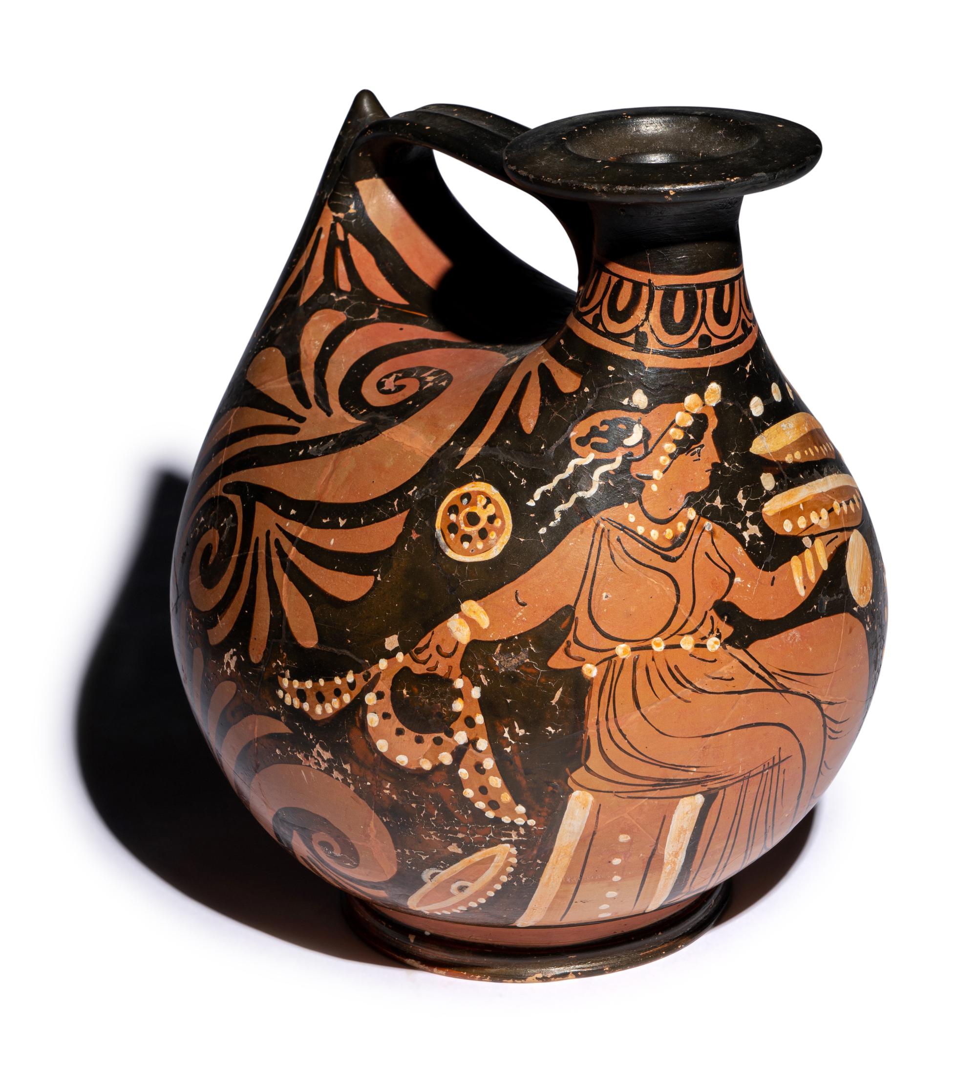 A Large Apulian Red-Figured Askos