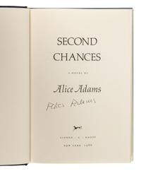 ADAMS, Alice (1926-1999). A group of 4 works by Adams, MOST FIRST EDITION, ALL SIGNED, comprising: