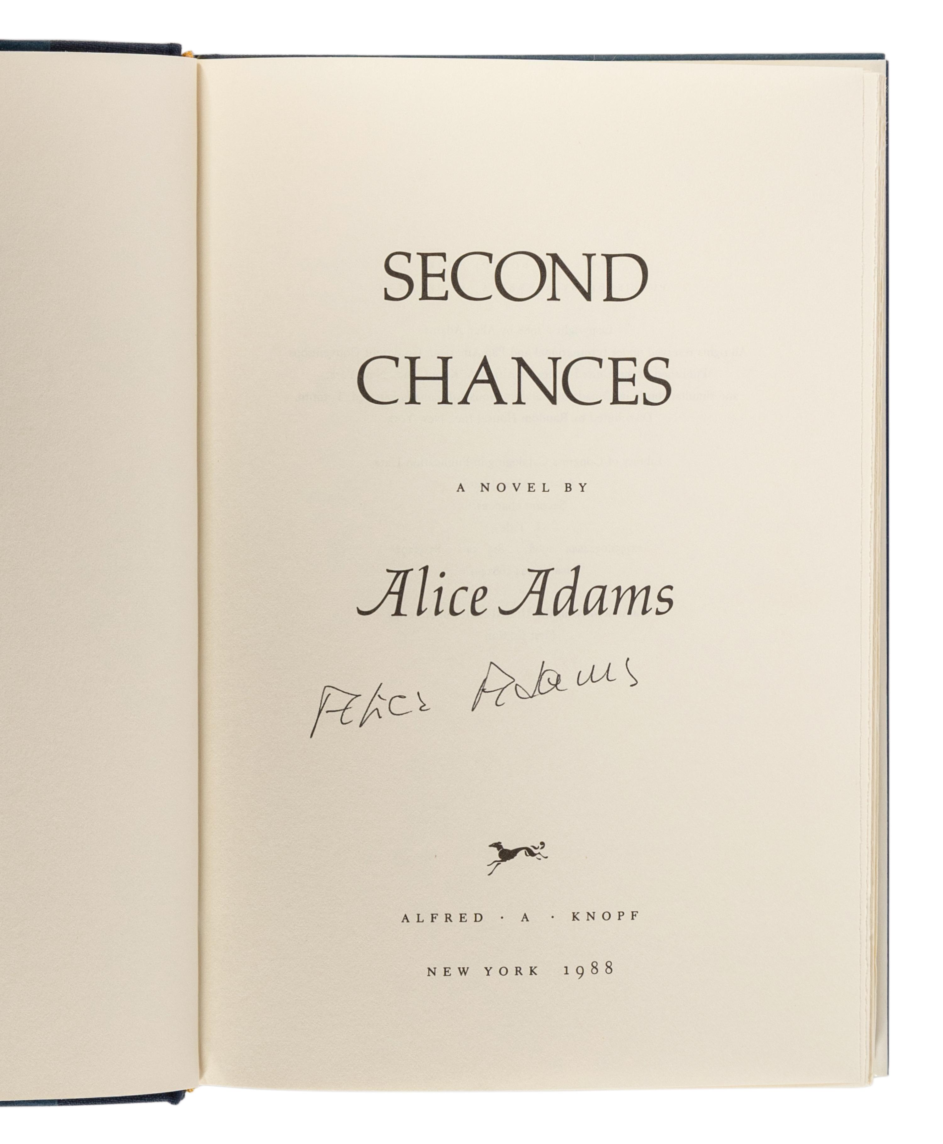 ADAMS, Alice (1926-1999). A group of 4 works by Adams, MOST FIRST EDITION, ALL SIGNED, comprising: