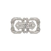 ART DECO, DIAMOND BROOCH
