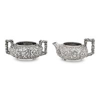 An American Silver Cream and Sugar Set